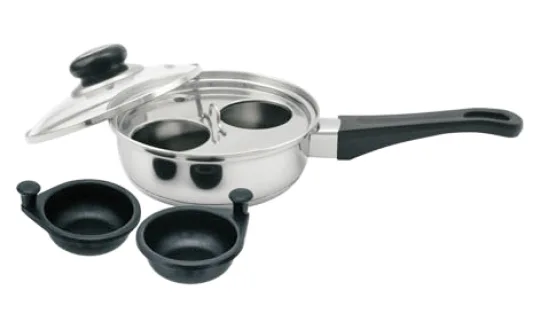 Stainless steel egg poacher