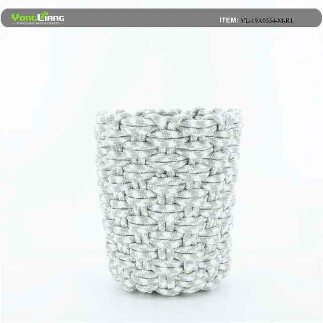 Polypropylene Rope Weaving Waste Basket