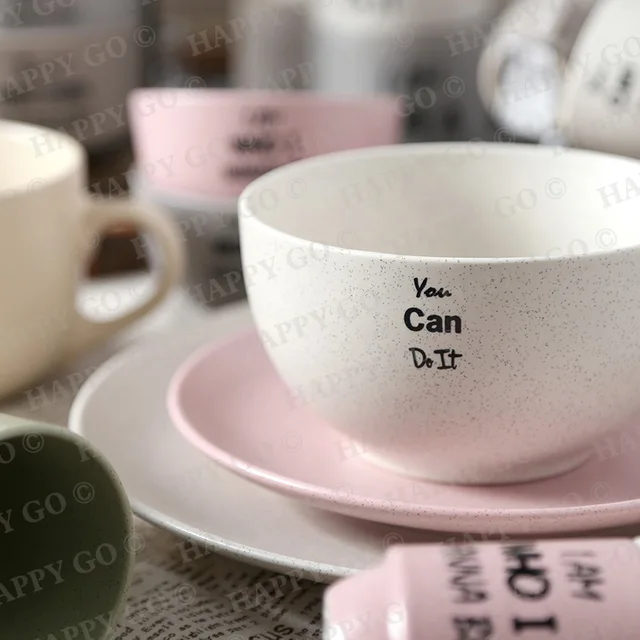 10CM /13.5CM matte glaze sesame dots, silk-screen printing on glaze, stoneware bowl