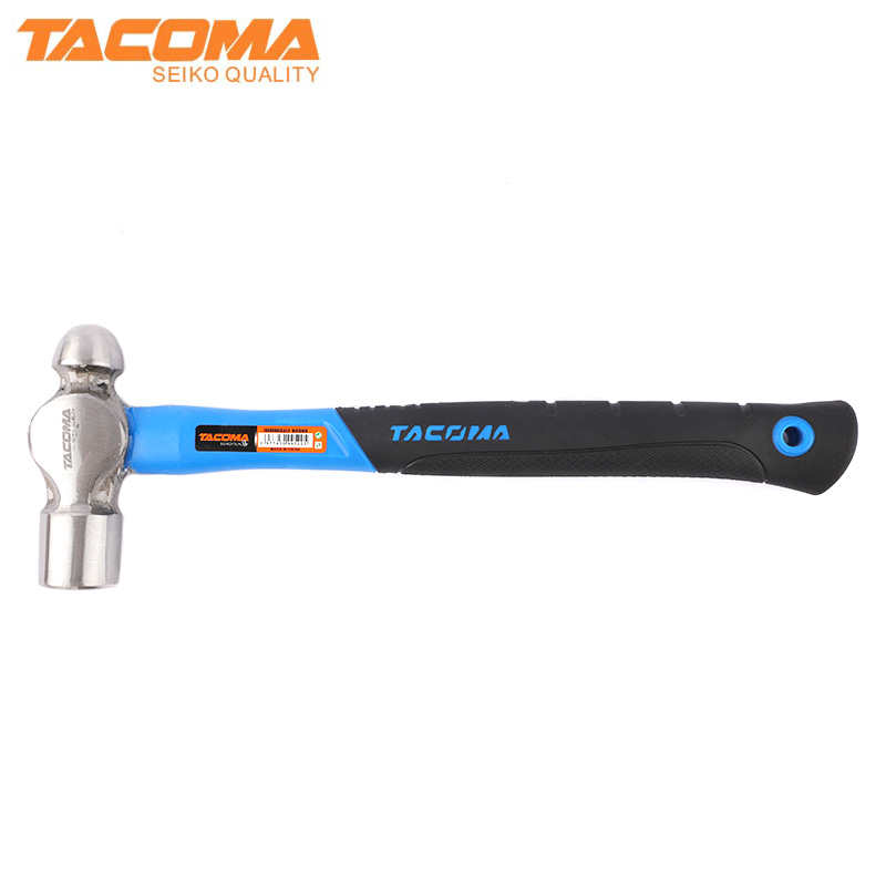 Ball pein hammer with fiberglass handle