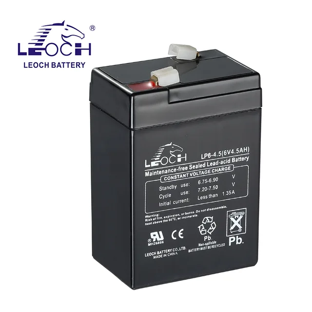 6V 4.5Ah lead acid battery LP6-4.5