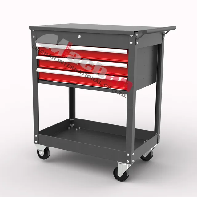 33'' 3 drawer service cart