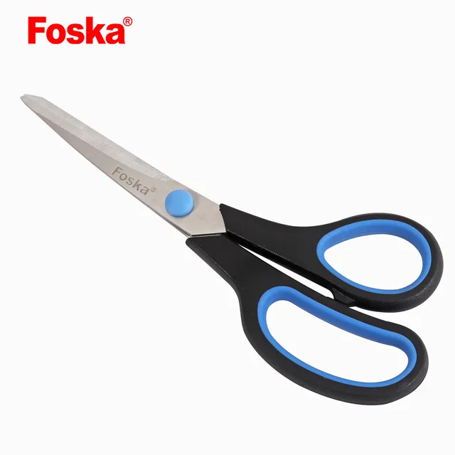 Foska Colorful office Stationary School TPR Handle Scissors