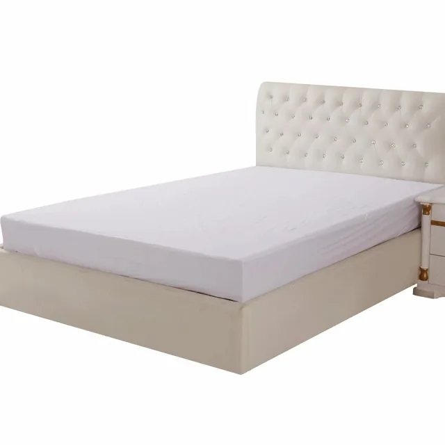 White comfortable Deluxe terry Towel waterproof Mattress Cover fitted hospital home and hotel protector