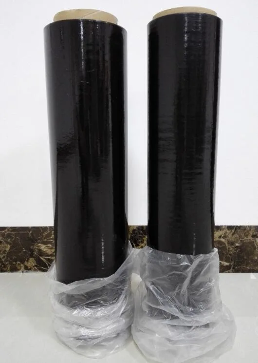 Black LLDPE stretch film, stretch wrap, pallet wrapping film