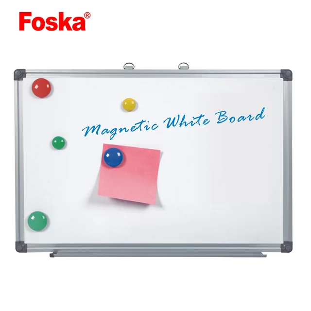 Foska School Office Wall Mounted Durable Metal Aluminum Frame Erase Mobile Magnetic White Board