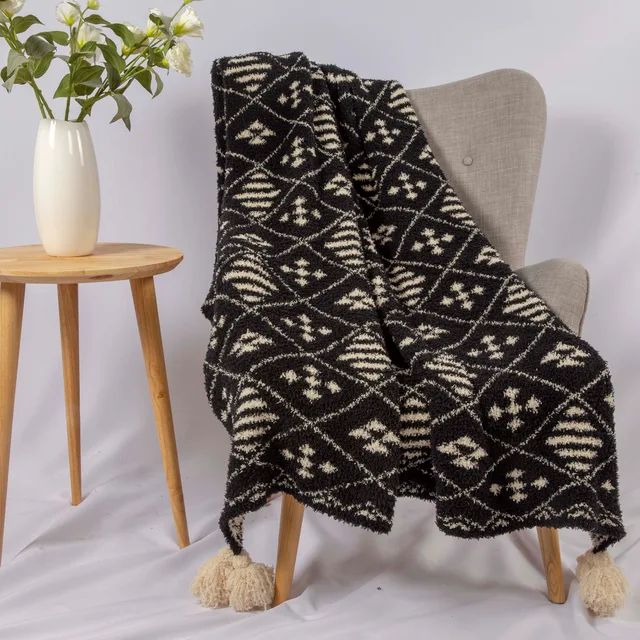 Jacquard throw