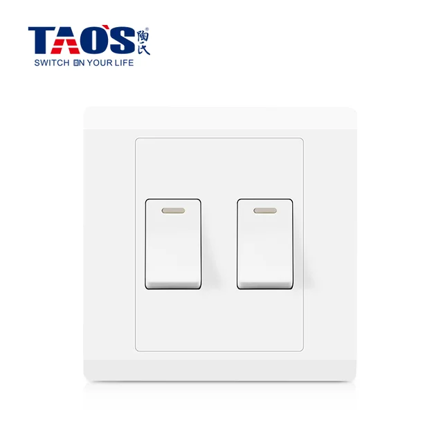 10A 2 gang 1 way / 2 way switch + fluorescent strip