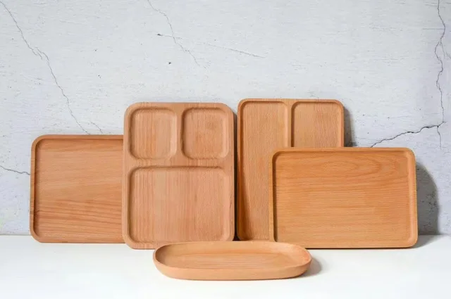Wooden serving dish