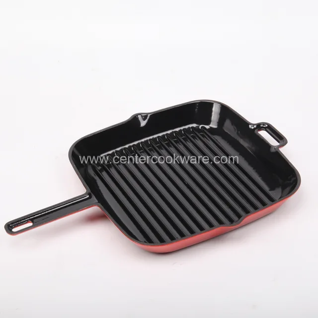 Enameled Cast Iron Grill Pan 28CM Square