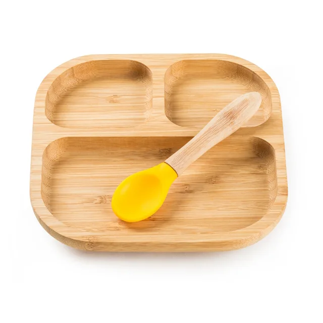 Bamboo baby plate