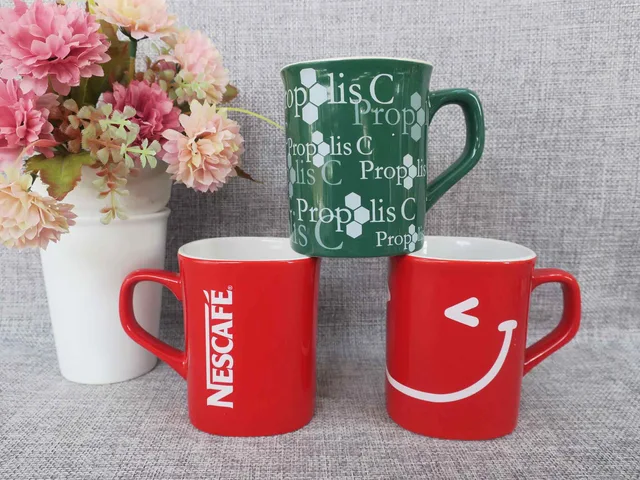 Nestle mug,Nescafe,ceramic mug,coffee mug,cup, milk mug, decal mug, gift ,promotion,silicone lid mug