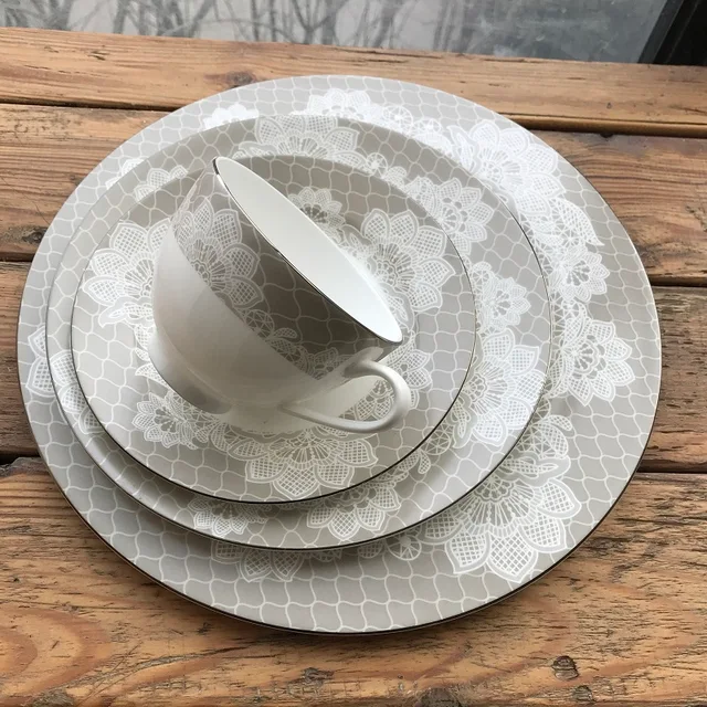 Bone china round dinner set 16pcs 20pcs 32pcs