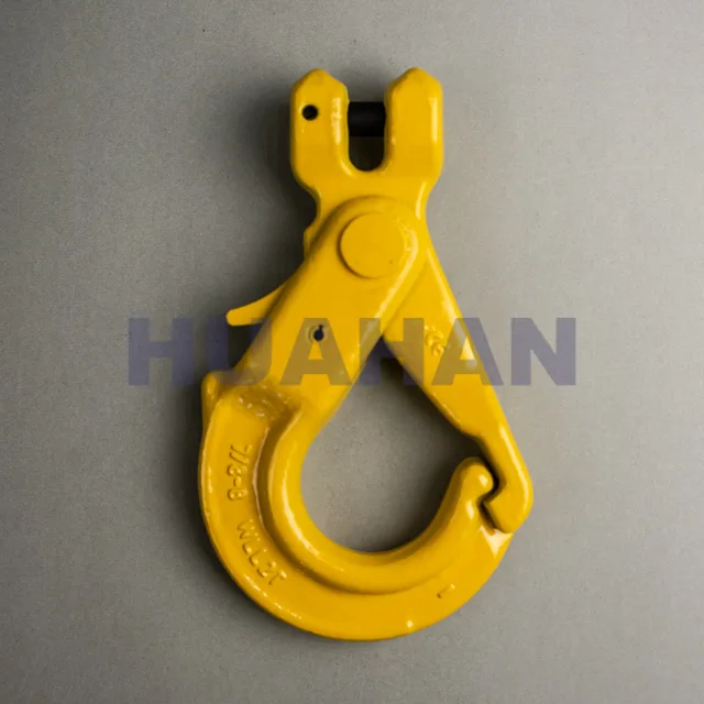 G80 Clevis Self-Locking Safety Hook With Grip