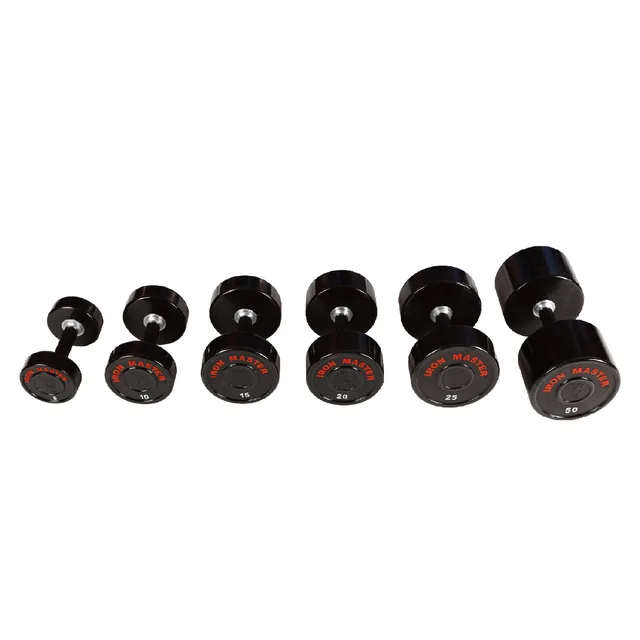 CPU dumbbells with thread& chromed handle