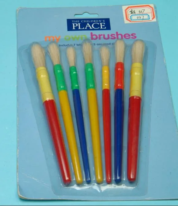 Blister packaging brush set