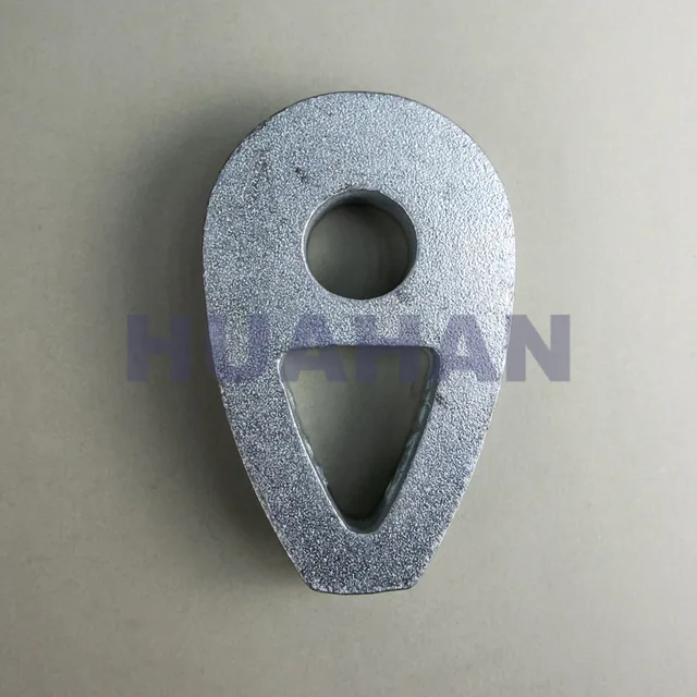 Din3091 Ductile Iron Wire Rope Thimble , S.c. Or Z.p.