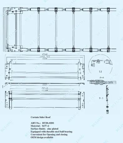 Curtain sider roof