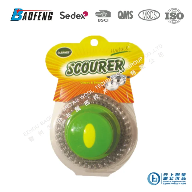 Steel scourer