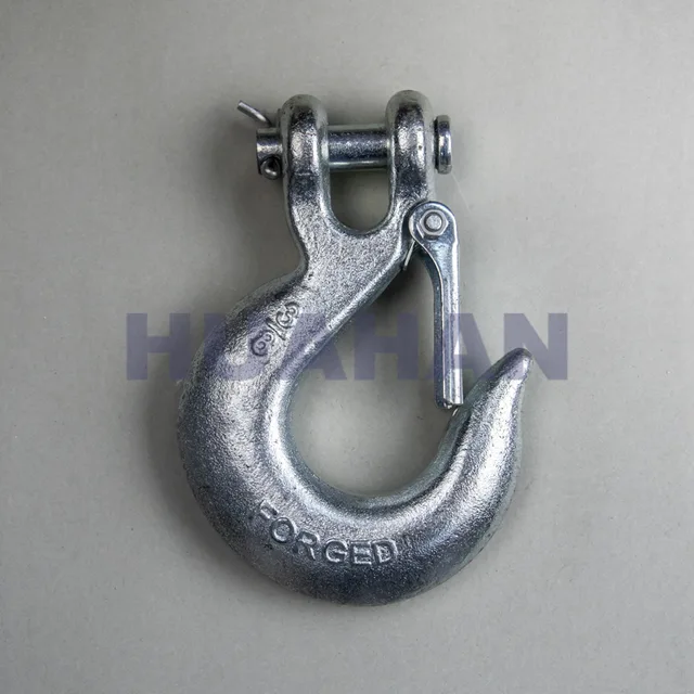 Clevis Slip Hook With Latch , S.c. Or Z.p.