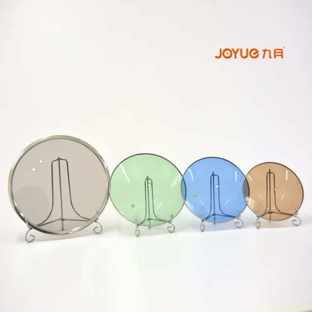 Color tempered glass lid