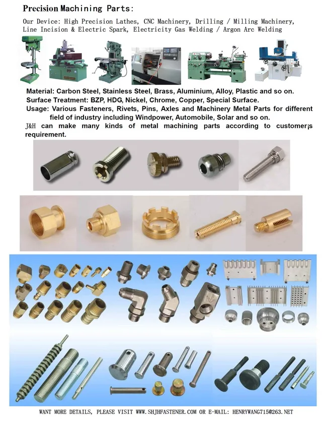 Machining parts