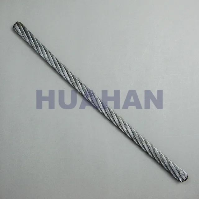 Point Contacted Steel Wire Rope, Construction 1*7-7*19