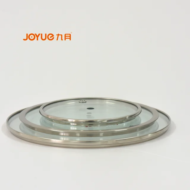Flat tempered glass lid