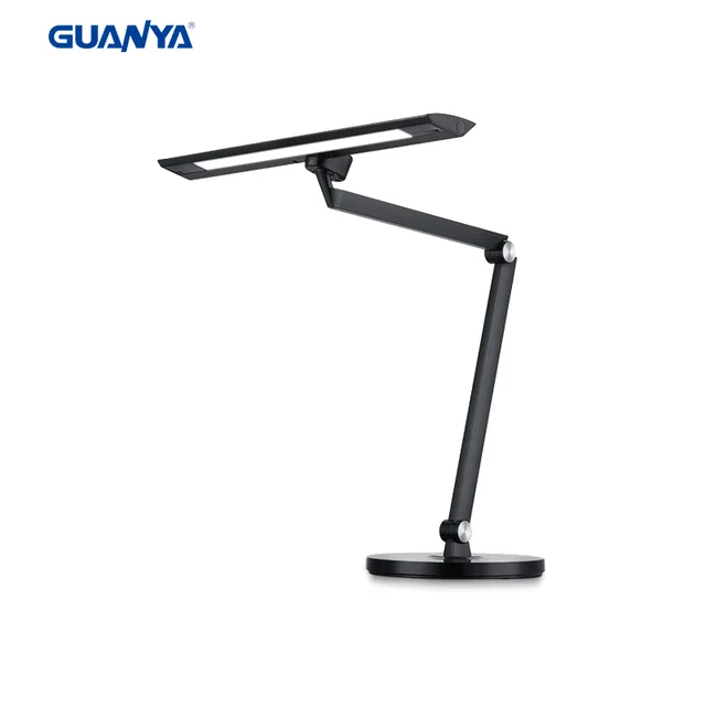 Remote control LED Desk lamp dimming color adjustment atmosphere office work reading books reading metal material long arm students learning table lamp