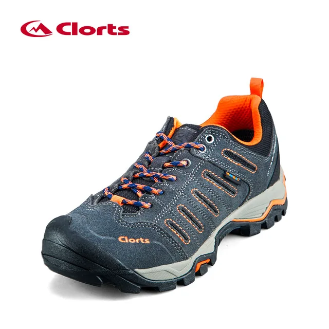 CLORTS Suede Leather Event Waterproof Rubber Outsole Trekking Shoes