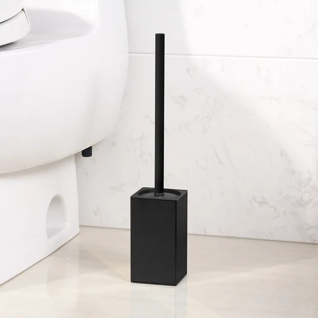 304 stainless steel Bathroom Accessories freestanding Black Toiler Brush Holder