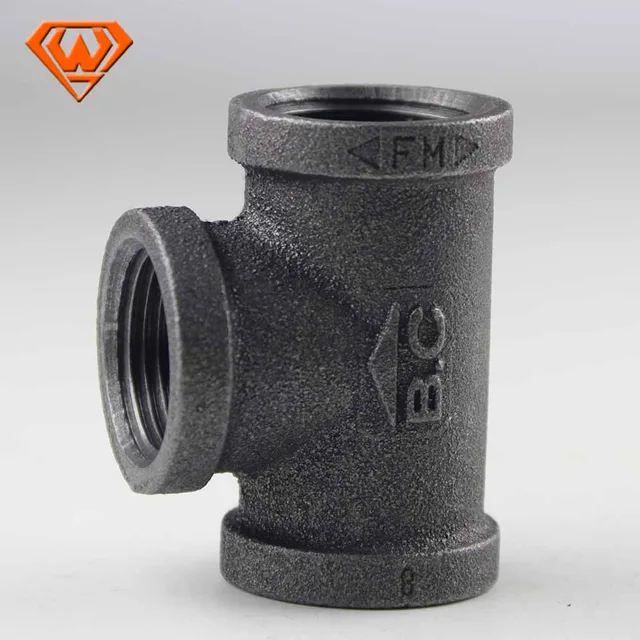 130 Equal Tee Malleable with Thread Cast Iron Fittings