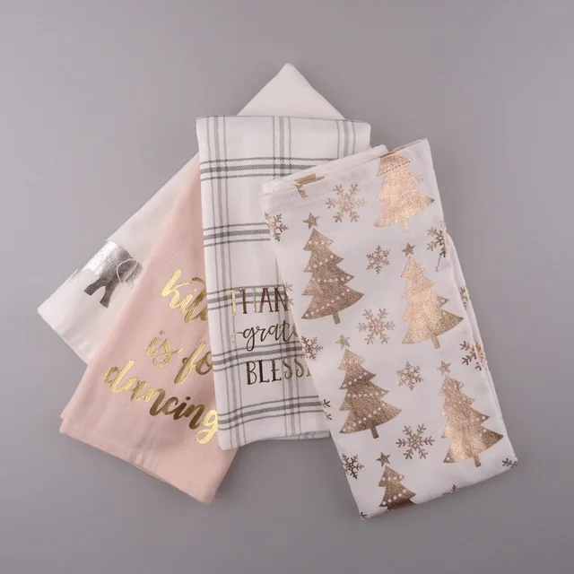 Christmas kitchen towel christmcleaning cloth / dish cloth/dish towel/ dish cloth/kitchen towel set