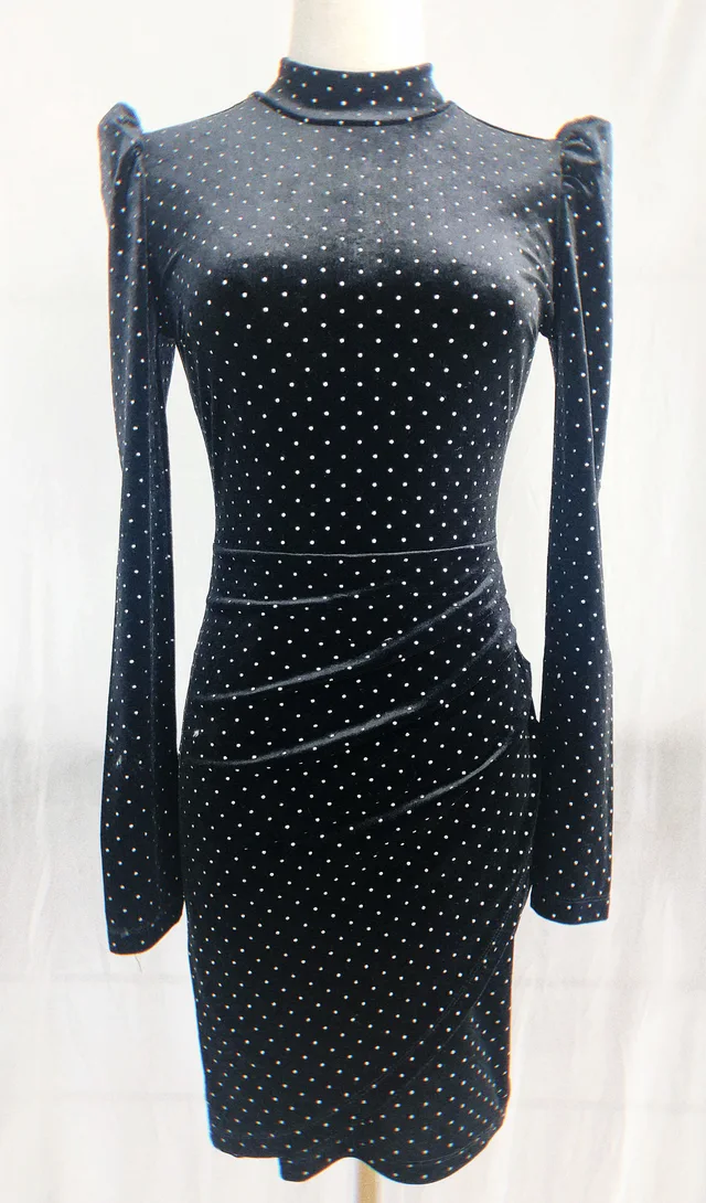 Ladies velvet dress