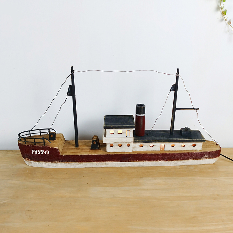 LED Wooden Boat