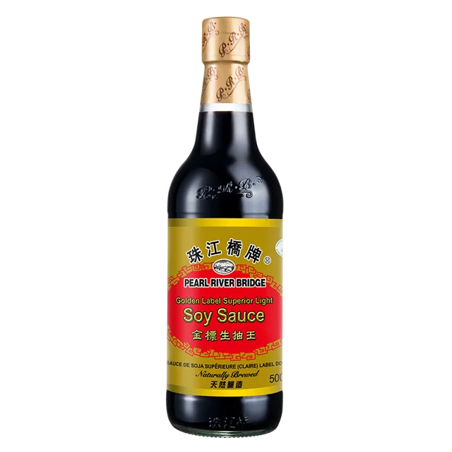Pearl River Bridge Golden Label Superior Light Soy Sauce 500mL [Steam/Stew/Pan-Fried/Marinade]