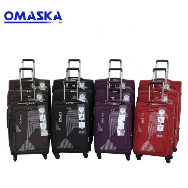 Luggage bag factory hot selling 2019 OEM logo nice quality 3pcs set spinner wheel traveling luggage roller bag