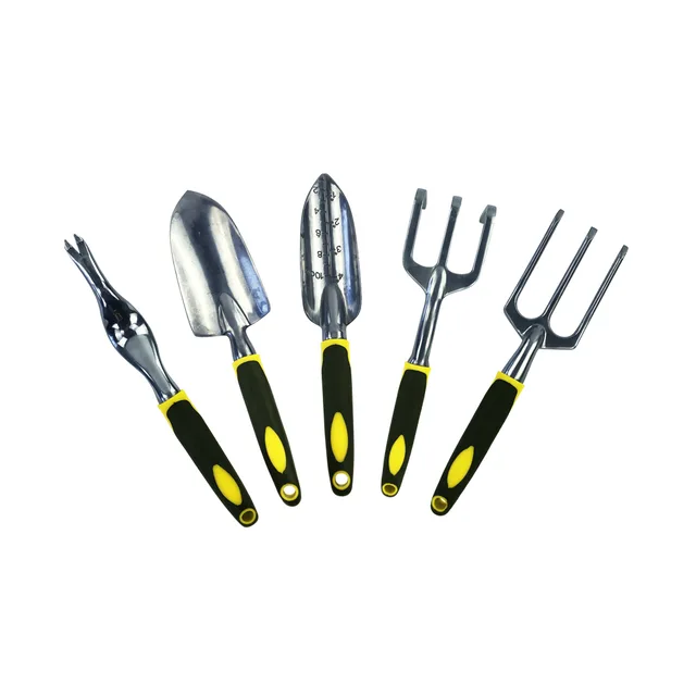 Garden trowel and cultivator set aluminum body metal garden tool