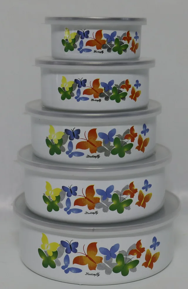 Enamel storage bowl