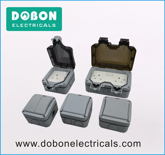Weatherproof switch socket