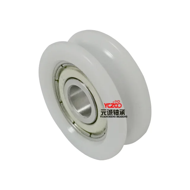 Sliding U groove nylon window roller with 608 bearing