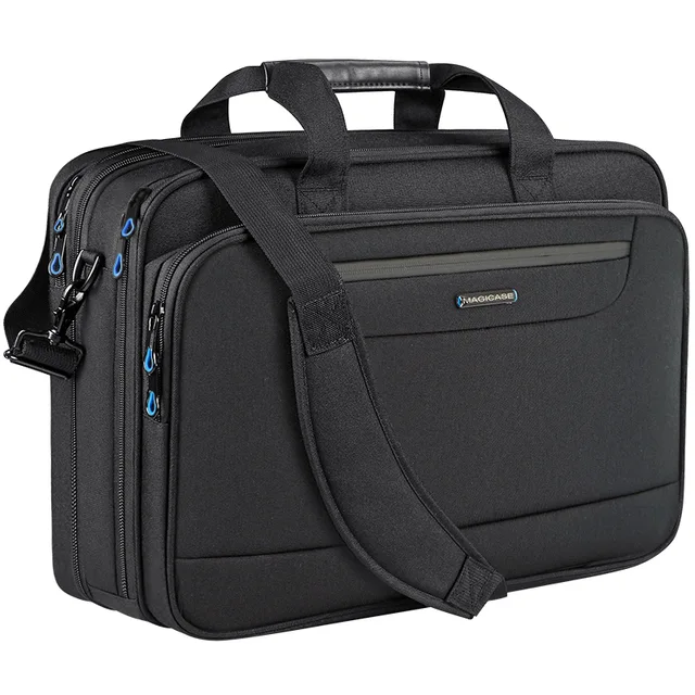 MAGICASE 18”Laptop Bag Laptop Briefcase Fits Up to 17.3 Inch Laptop Expandable Water-Repellent Shoulder Bag Laptop Messenger Bag Computer Bag for Travel/Business/School/Men/Women