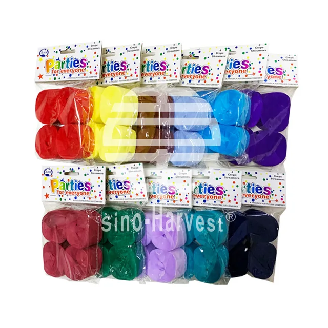 GIFT,5cmX10m,CREPE PAPER STREAMER,HANDICRAFT,VIVID COLOR,HIGH QUALITY