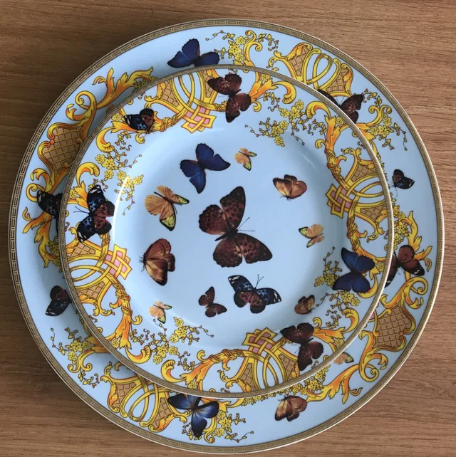 Hn Butterfly Fine Bone China Plate