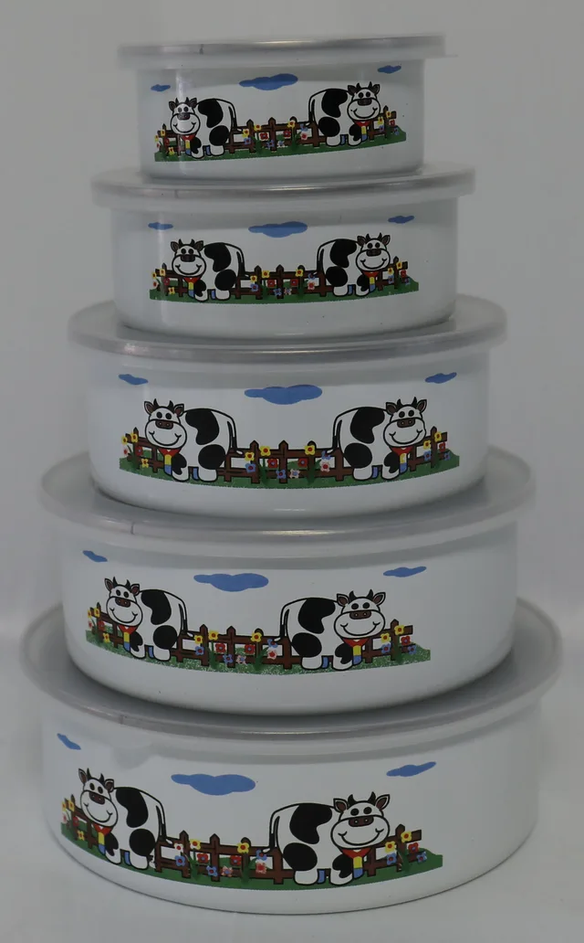 Enamel storage bowl