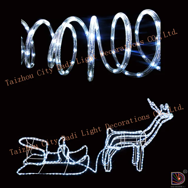 Metal frame with normal LED rope light