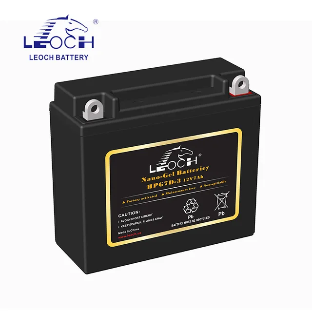 Motorcycle Gel Battery HPG7D-3