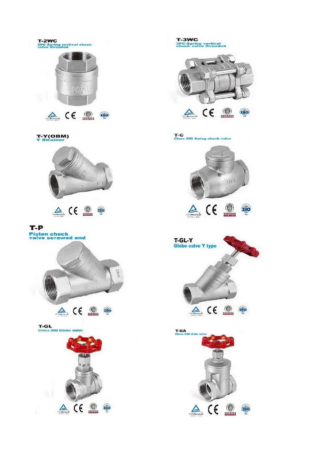 SS Screwed Valves