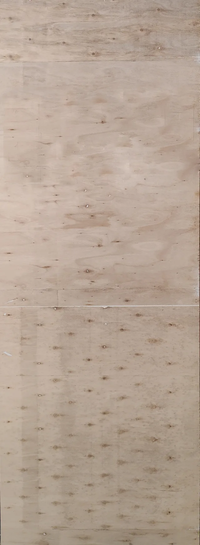 Hollow insulation layer wood fire door core