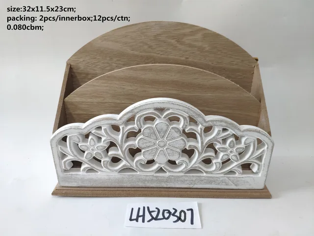 MDF material retro pattern storage tissue box